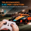 MACCHINA ELETTRICA PER BAMBINI 3-5 ANNI CON LICENZA MCLAREN, TELECOMANDO E CLACSON, 115X67X50 CM, ARANCIONE