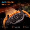 MACCHINA ELETTRICA PER BAMBINI 3-5 ANNI CON LICENZA MCLAREN, TELECOMANDO E CLACSON, 115X67X50 CM, ARANCIONE