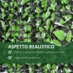 ROTOLO SIEPE SEMPREVERDE ARTIFICIALE SINTETICA FINTA 1 × 3 M RECINZIONE