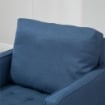 POLTRONA MODERNA IN TESSUTO EFFETTO VELLUTO 76X70X87CM COLORE BLU