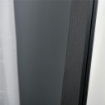 SPECCHIO DA TERRA E PARETE CON SUPPORTO RICHIUDIBILE E CORNICE IN MDF, 37X48X152CM, NERO