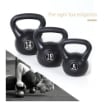 KETTLEBELL 8 KG PER ALLENAMENTO CROSS TRAINING NERO