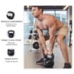 KETTLEBELL 8 KG PER ALLENAMENTO CROSS TRAINING NERO