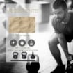 KETTLEBELL 8 KG PER ALLENAMENTO CROSS TRAINING NERO