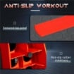 STEP FITNESS PER AEROBICA REGOLABILE SU 3 ALTEZZE 10-15-20 CM IN PLASTICA, NERO E ROSSO