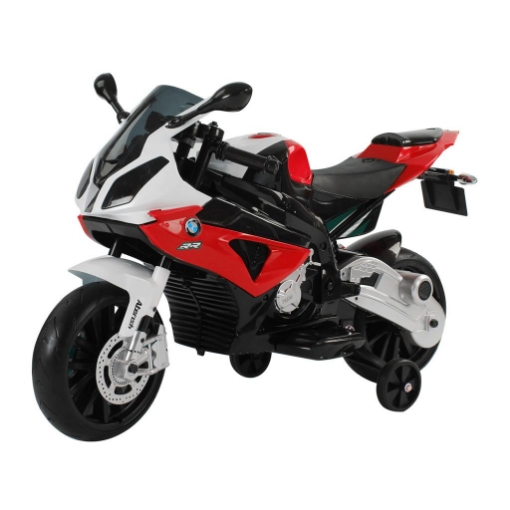 MOTO ELETTRICA PER BAMBINI BMW RR 12 V NERO E ROSSO