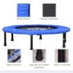 TRAMPOLINO ELASTICO PER JUMPING FITNESS STRUTTURA IN ACCIAIO NERO/BLU