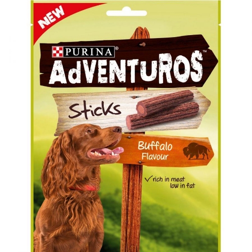 STICKS ADVENTUROS PURINA ONE IN FORMATO DA 120 GR CON BUFALO