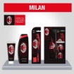 AC MILAN COFANETTO REGALO PER L'IGIENE ORALE DENTIFRICIO 75 ML + SPAZZOLINO + COPPETTA PER SPAZZOLINO + BORSA PER COSMETICI