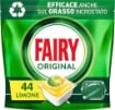 FAIRY DETERSIVO PASTIGLIE LAVASTOVIGLIE BRILLANTANTE 44 CAPSULE LIMONE AZIONE PULENTE AZIONE BRILLANTE OKX