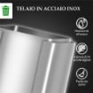 BIDONE IMMONDIZIA A 2 SEZIONI DA 20L CON CHIUSURA SILENZIOSA, IN ACCIAIO INOX E PP, 45.8X36X51.6 CM