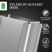 BIDONE IMMONDIZIA A 3 SEZIONI DA 20L CON CHIUSURA SILENZIOSA, IN ACCIAIO INOX E PP, 61.9X36.6X56.7 CM