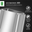 BIDONE IMMONDIZIA A 2 SEZIONI DA 15L A PEDALE CON COPERCHIO SILENZIOSO, IN ACCIAIO INOX E PP, 41.8X36.7X44 CM