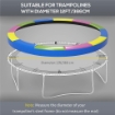 COPERTURA TAPPETO ELASTICO Ø366X30 CM PIEGHEVOLE E PORTATILE, IN PLASTICA, PE E SCHIUMA, MULTICOLORE