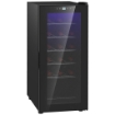 CANTINETTA FRIGORIFERO PER 18 BOTTIGLIE DI VINO CON DISPLAY DIGITALE, LUCE LED E CONTROLLO TEMPERATURA, NERO