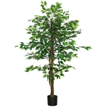 PIANTA ARTIFICIALE DI FICUS ALTA 150CM PER INTERNO ED ESTERNO CON VASO INCLUSO