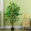 PIANTA ARTIFICIALE DI FICUS ALTA 150CM PER INTERNO ED ESTERNO CON VASO INCLUSO