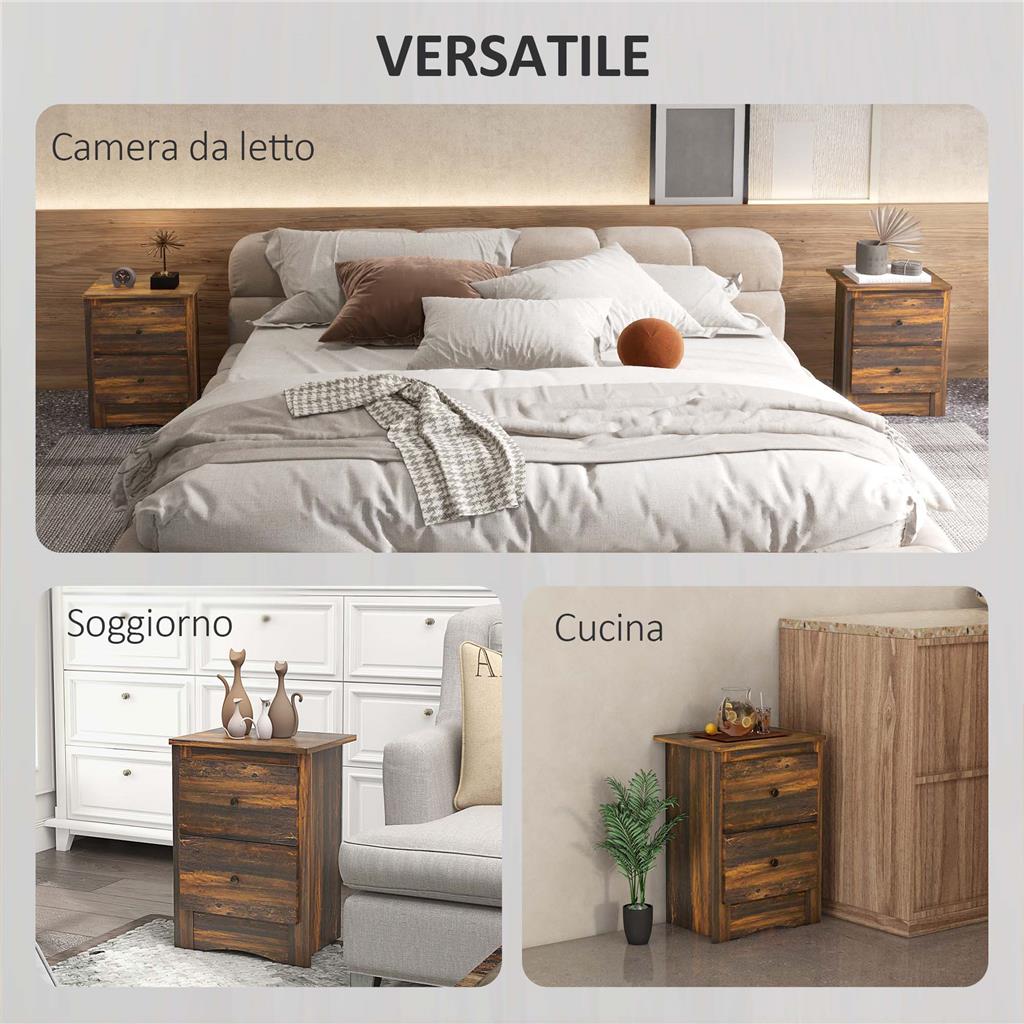 Tavolino con ruote - Tavolino stretto moderno tavolino laterale a 2 cassetti odino con ruote a comodini e armadietti per la casaTavolino con ruote | Prezzi e offerte su