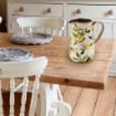 CARAFFA IN CERAMIICA CON DECORI LEMON STILE SHABBY CHIC 17X12X18,5 CM