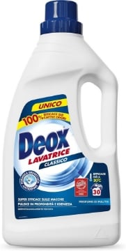 DEOX DETERGENTE BUCATO LAVATRICE CLASSICO 1500 ML 30 LAVAGGI