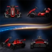 GO KART ELETTRICO PER BAMBINI 6-12 ANNI 24V 12KM/H CON SEGGIOLINO REGOLABILE, ROSSO