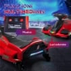 GO KART ELETTRICO PER BAMBINI 8-12 ANNI VELOCITÀ 3-8 KM/H PER DRIFTING CON LUCI E MUSICA, ROSSO