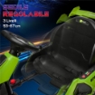 GO KART ELETTRICO PER BAMBINI 6-12 ANNI 24V 12KM/H CON SEGGIOLINO REGOLABILE, VERDE