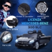 MACCHINA ELETTRICA PER BAMBINI LICENZA MERCEDES SLC 300 CON TELECOMANDO, IN PP E METALLO, 107X62.5X44 CM, NERO