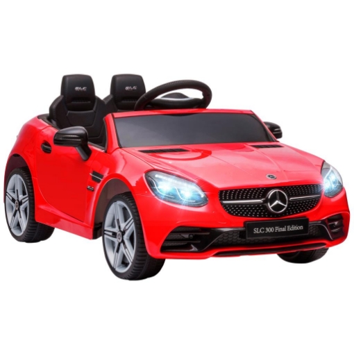 MACCHINA ELETTRICA PER BAMBINI LICENZA MERCEDES SLC 300 CON TELECOMANDO, IN PP E METALLO, 107X62.5X44 CM, ROSSO