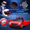 MACCHINA ELETTRICA PER BAMBINI LICENZA MERCEDES SLC 300 CON TELECOMANDO, IN PP E METALLO, 107X62.5X44 CM, ROSSO