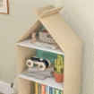 LIBRERIA PER BAMBINI A 3 RIPIANI CON CASSETTO E DISPOSITIVO ANTIRIBALTAMENTO, 50X30X119.5CM, VERDE