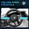 MACCHINA ELETTRICA PER BAMBINI A LICENZA BMW M4 CON TELECOMANDO, CLACSON E FARI, 108X69.5X51 CM, BIANCA