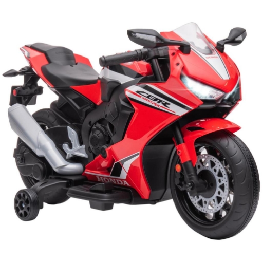 MOTO ELETTRICA PER BAMBINI CON LICENZA HONDA, BATTERIA 6V RICARICABILE, VELOCITÓ 3KM/H, ROSSO