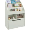 PICCOLA LIBRERIA PER BAMBINI CON RIPIANI E CASSETTO IN MDF, 60X29.9X90CM, VERDE