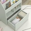 PICCOLA LIBRERIA PER BAMBINI CON RIPIANI E CASSETTO IN MDF, 60X29.9X90CM, VERDE