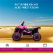 QUAD ELETTRICO PER BAMBINI 12V, 2 VELOCITÓ, RUOTE LARGHE CON SOSPENSIONI E FARI LED, ETÓ 3-5 ANNI, ROSA