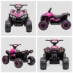 QUAD ELETTRICO PER BAMBINI 12V, 2 VELOCITÓ, RUOTE LARGHE CON SOSPENSIONI E FARI LED, ETÓ 3-5 ANNI, ROSA