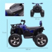 QUAD ELETTRICO PER BAMBINI 3-5 ANNI A 12V CON FARI E PEDALE, IN PP E METALLO 100X65X73 CM, BLU