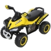 QUAD PER BAMBINI 18-36 MESI A SPINTA MANUALE CON SUOI INTEGRATI, IN PP E METALLO, 44X67.5X38 CM, GIALLO