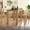 SET 4 SGABELLI IMPILABILI ROTONDI E MODERNI PER CUCINA E BAR IN LEGNO, Ï40X54CM, COLORE LEGNO