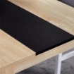 TAVOLO DA PRANZO MODERNO IN LEGNO PER 4-6 PERSONE, 120X69X75CM, COLORE NERO E LEGNO