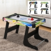 TAVOLO MULTIGIOCO PIEGHEVOLE 4 IN 1 CON CALCIO BALILLA, HOCKEY DA TAVOLO, PING PONG E BILIARDO, 86,5X43,5X64CM