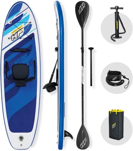 BESTWAY HYDRO-FORCE SUP CONVERTIBILE OCEANA 305 X 84 X 12CM  PORTATA MAX 120KG USATO COME NUOVO