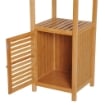 MOBILE A COLONNA PER BAGNO CON 4 RIPIANI E UN ARMADIETTO 36 X 33 X 140 CM
