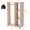 MOBILE APERTO CON STAND APPENDIABITI E 3 RIPIANI 80 X 40 X 128 CM