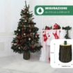 BASE PER ALBERO DI NATALE TRONCO REALISTICO DIAMETRO CM.35X45H PER ALBERI DA 210/240 CM CON KIT DI FISSAGGIO