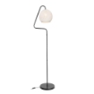 LAMPADA DA TERRA A STELO YUMAK COLORE GRIGIO E PARALUME IN TRSSUTO BIANCO TONDO 160H CM