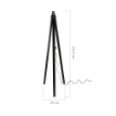 LAMPADA TREPPIEDE DA TERRA COLOR NERO DECO 134,5H CM
