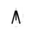 LAMPADA DA TAVOLO TREPPIEDE DECO IN LEGNO COLORE NERO 36,5H CM
