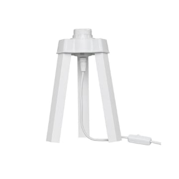 LAMPADA DA TAVOLO PIKO TREPPIEDE  COLORE BIANCO CON INTERRUTTORE 22,5H CM